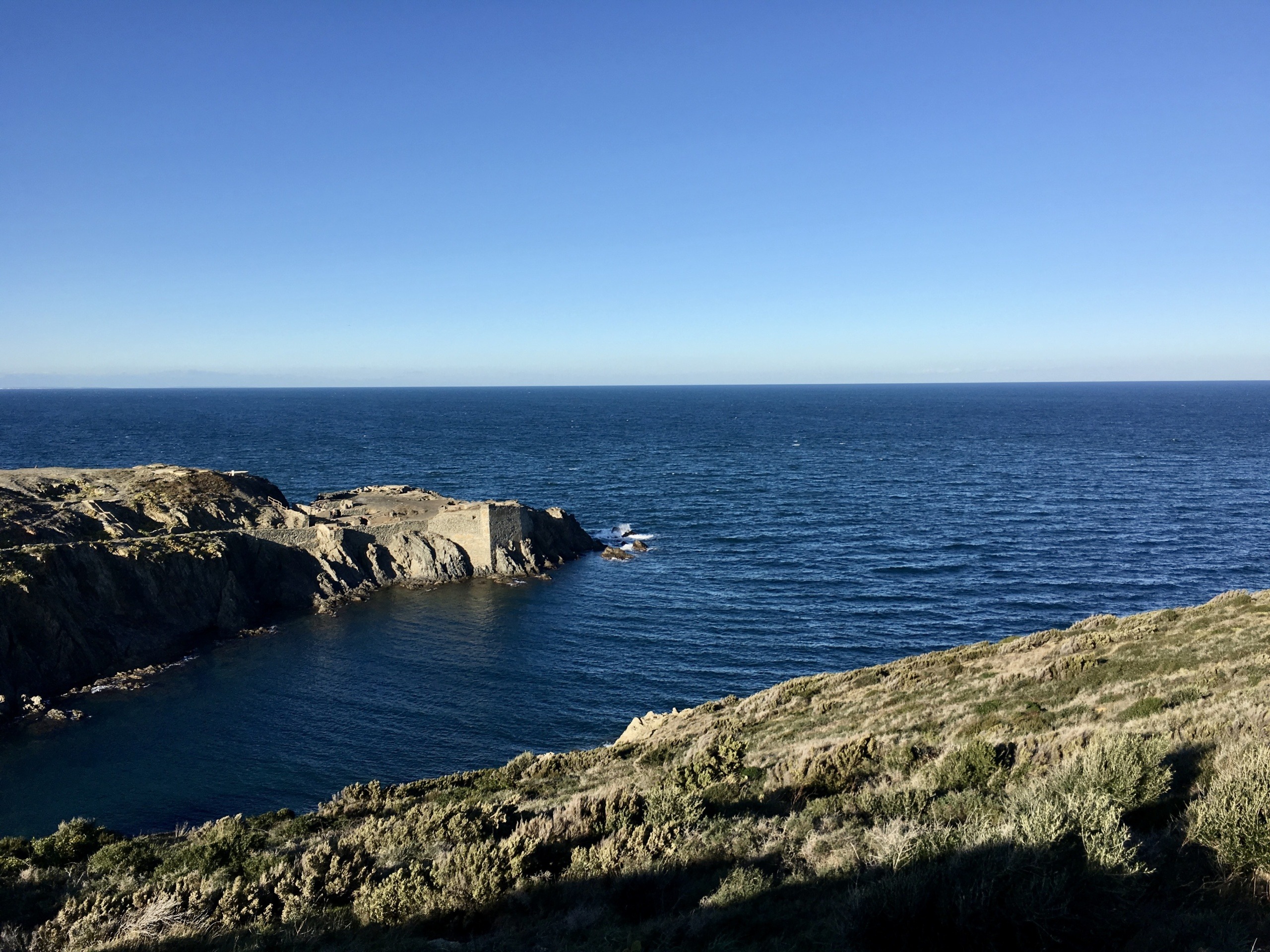 Cap Béar - Where the Pyrenees finish in the Mediterranean Sea